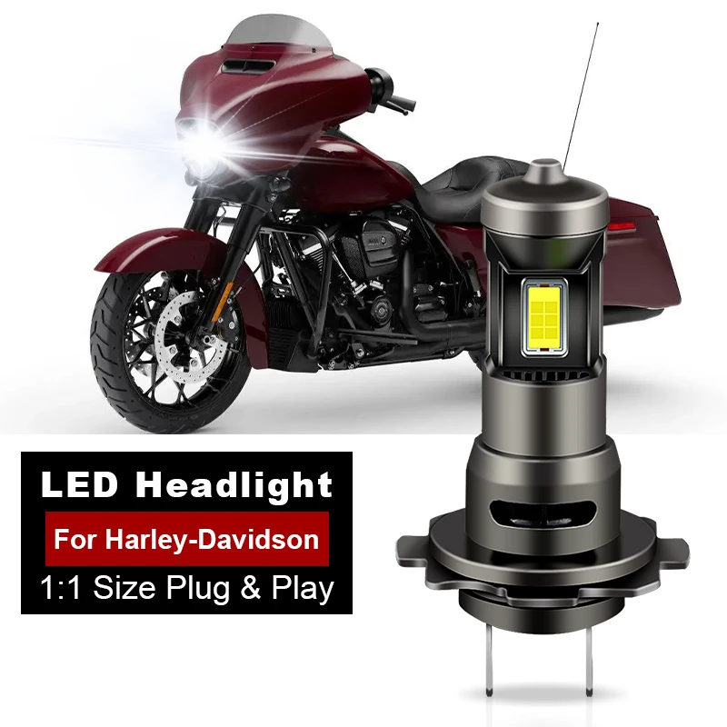 1/2PCS H7 Motorcycle Headlight Bulb For Ducati Multistrada Monster 1200 Harley-Davidson Street Glide Guzzi 1100 Breva GSXR600