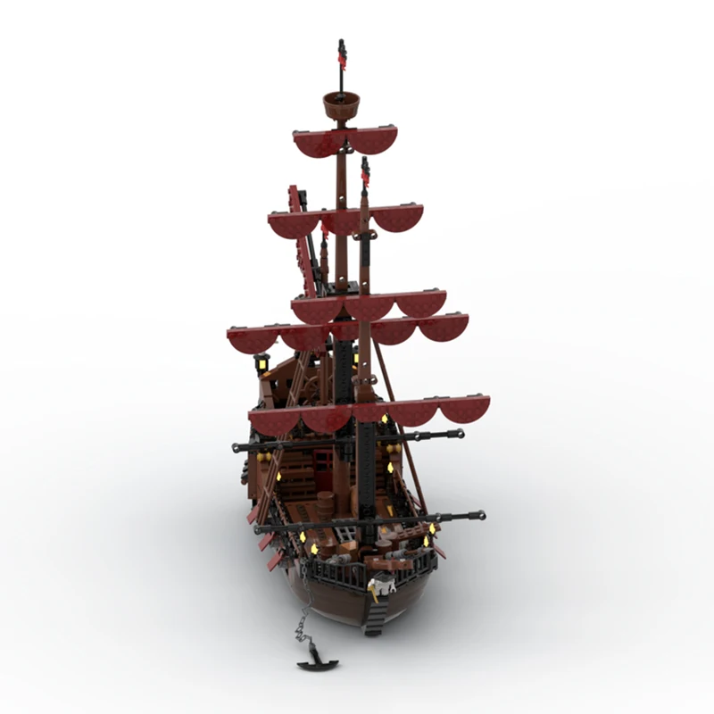 

1089PCS MOC Pirate Sailing Port Sauvage Loup De Mer Model Custom Building Blocks DIY Creative Ideas Assembly Display Gift Set