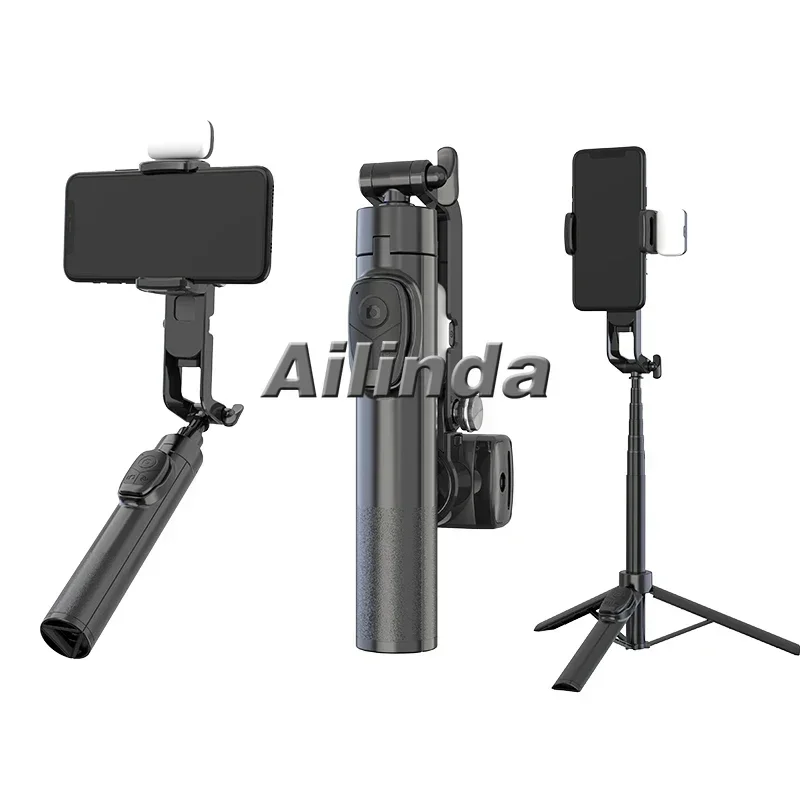 Portable Single Axis Stabilizer Mobile Phone Holder Smart Small Storage Size Light Vertical Handheld Phone Tripod