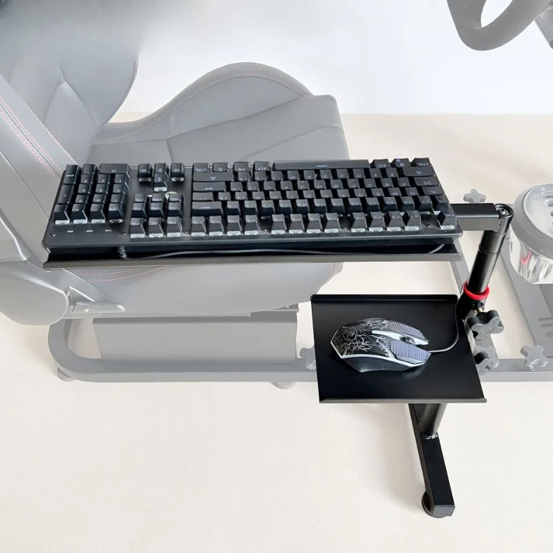 

Racing game steering wheel bracket expansion accessories, keyboard and mouse bracket on the rack can be rotated and moved