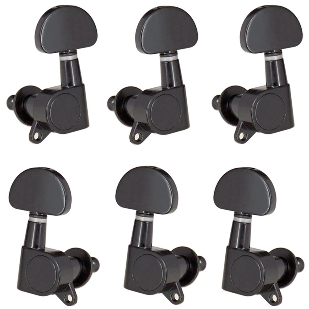 

6Pcs Acoustic Guitar Tuning Pegs Machine Head Tuners 3L 3R Knobs Tuning Keys Full Enclosed Guitar String Tuning Pegs Machine