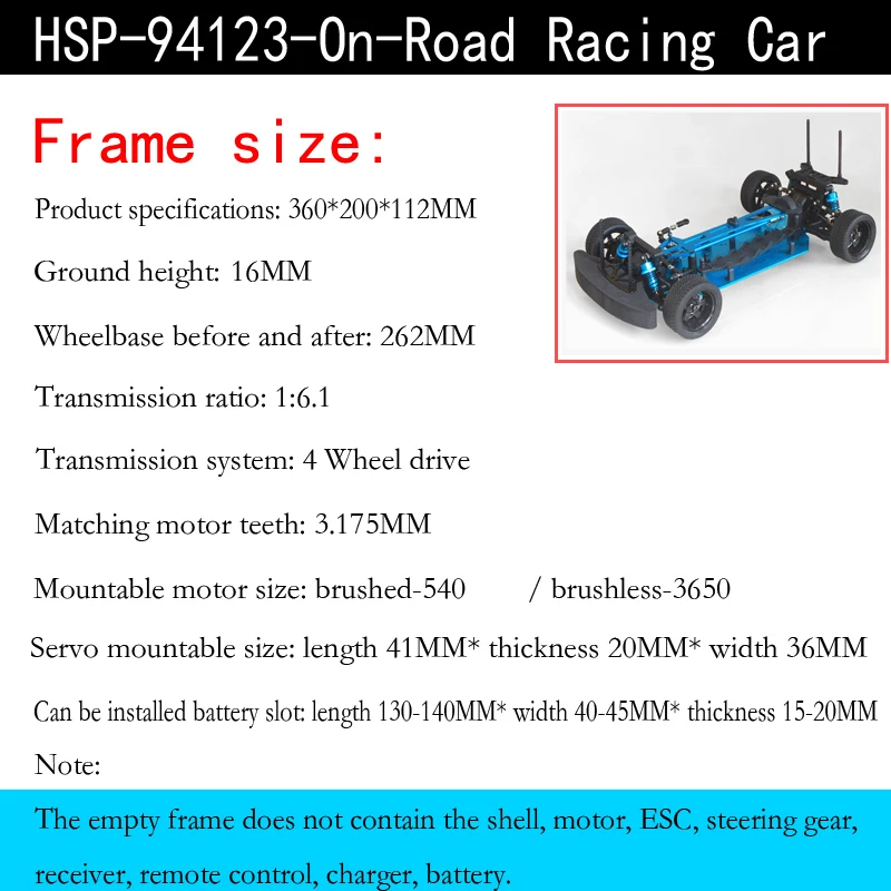 4 Pezzi Montaggio Post Corpo Per HSP RC 1:10 4WD 94101 94122 94123 94102 - Foto 3