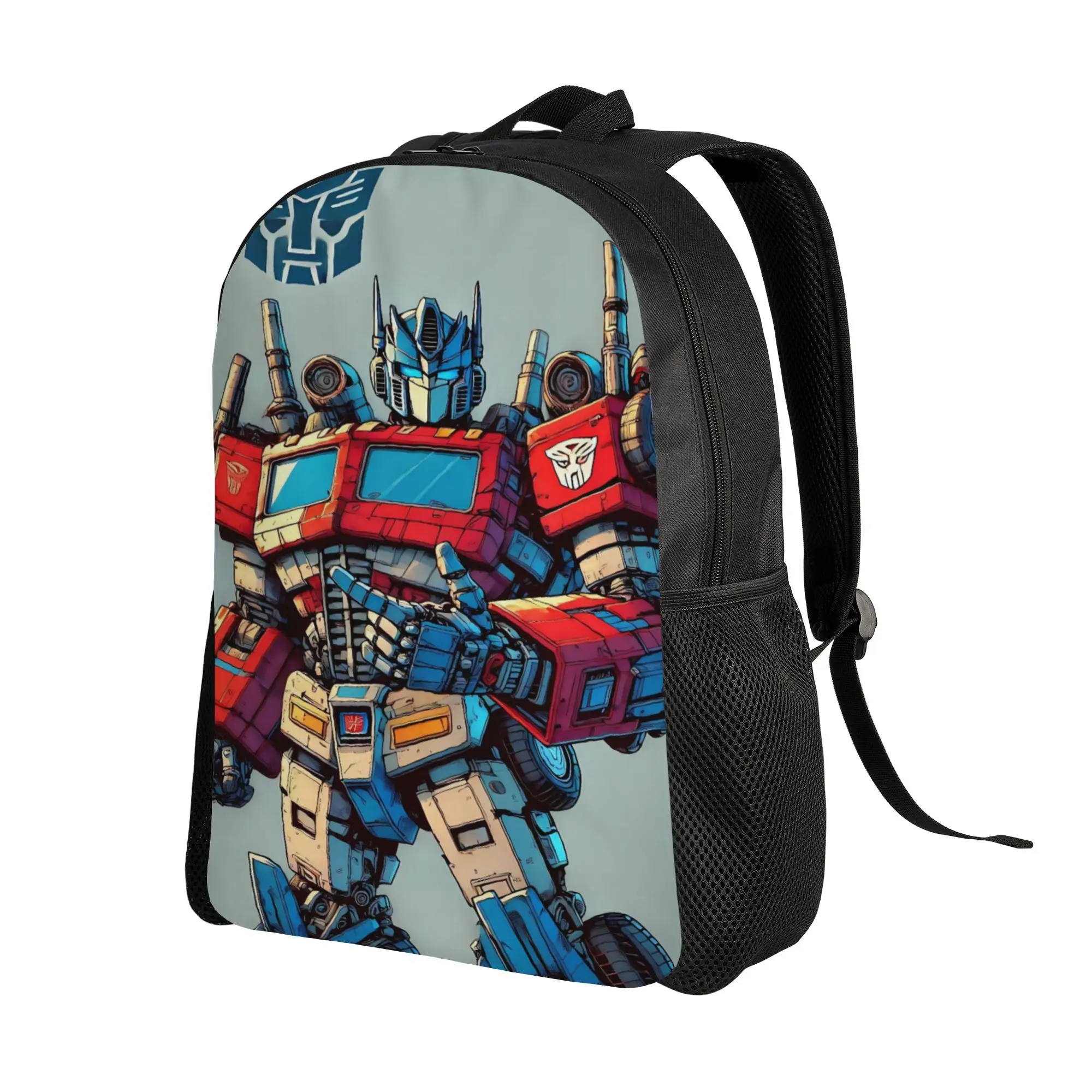 Transformered Cartoon Backpack 3D Printed Fashion Backpacks Female Camping Lightweight High School Bags Design Rucksack