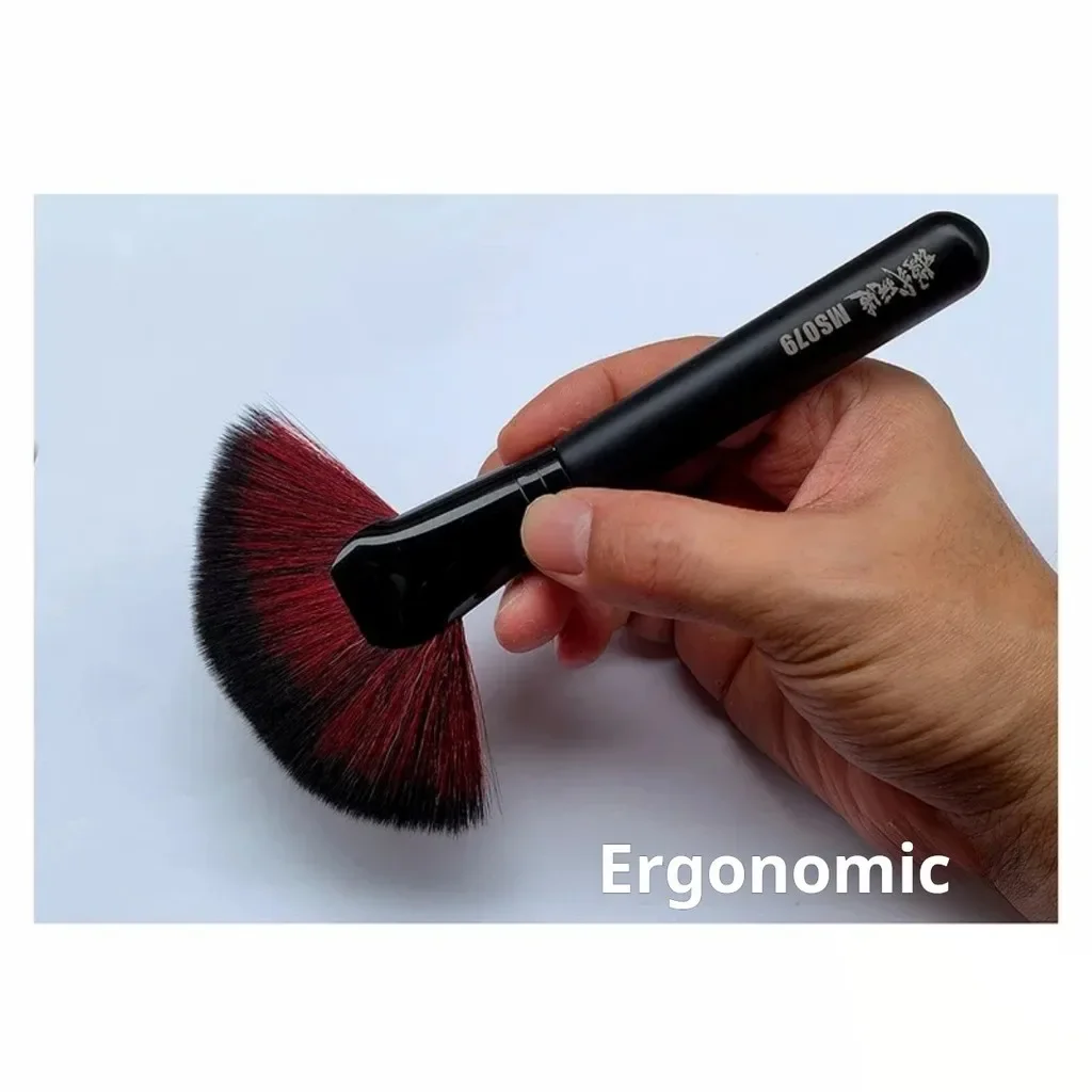 MS079 Soft Brush Model Dust Removal Brush Fan-shaped for Gundam Handheld Doll Cleaning Sweep Model Building Tool Hobby DIY Craft