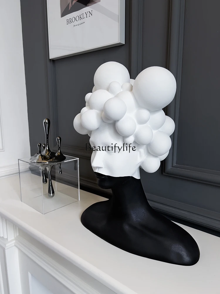 

Simple Modern Light Luxury Art Mysterious Female Character Sculptured Ornaments Creative Soft Decoration