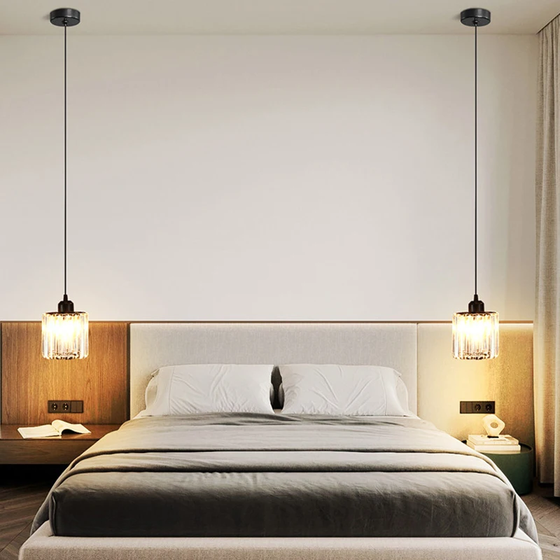 

1 PC Modern home decor led lights Bedroom lamp bedside pendant light lamps led Chandeliers hanging light indoor lighting