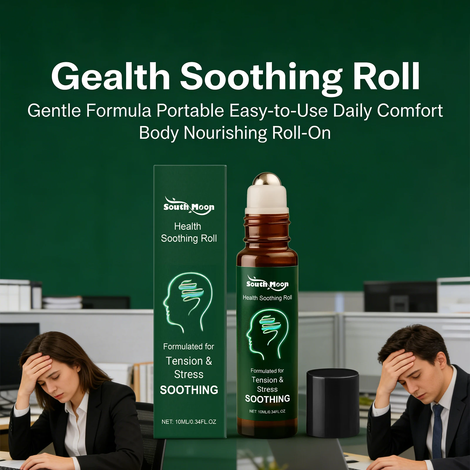Health Soothing Roll-On Relieve Stress Relax Your Body and Mind Reduce Muscle Pain Improve Physical Discomfort Body Care