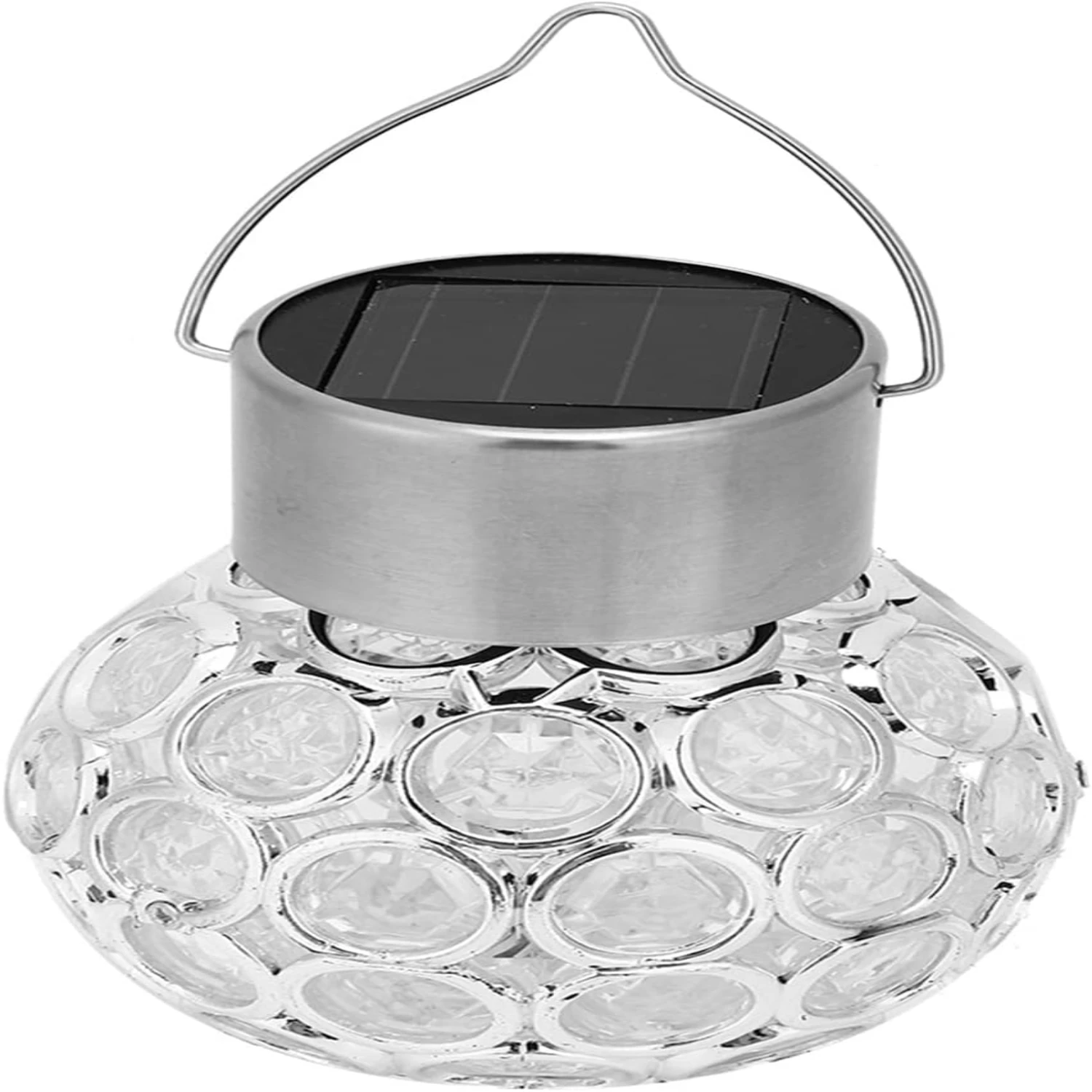 Piccole lampade a sospensione solari impermeabili chic e sofisticate con LED luminosi, perfette per eleganti lampadari sospesi. Squisito