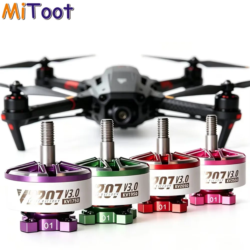 4pcs/lot T-Motor Tmotor Velox V2207 2207 V3 KV1750 KV1950 KV2050 KV2550 5inch Brushless Motor For FPV Racing Drone Quadcopter