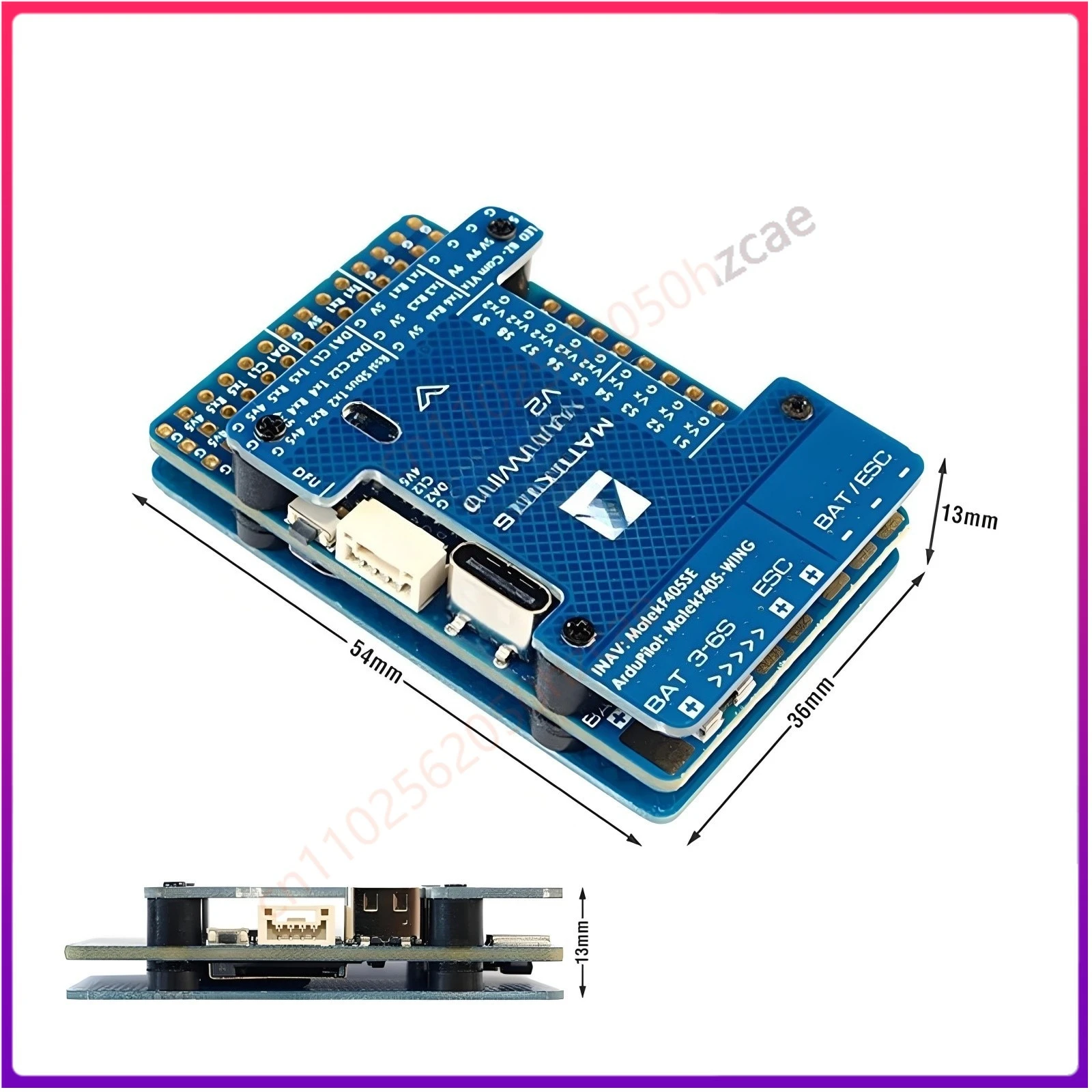 For Matek F405 Wing V2 Flight Controller OSD Blackbox for RC Airplane Drone 3-6S