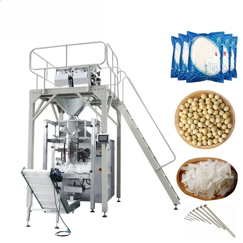 High Speed 70 Bag/min Packing Machine for Cashew Chips Nut Snack with Multihead Weigher Filler Sealer Custom