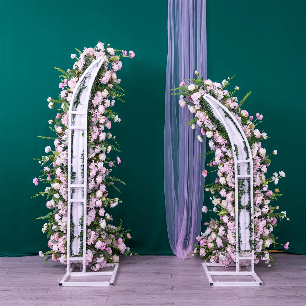 Wedding Decoration Mariage Backdrop Decoration Artificial Floral Arrangement Rose Peony Flowers Party Event Welcome Decor Props