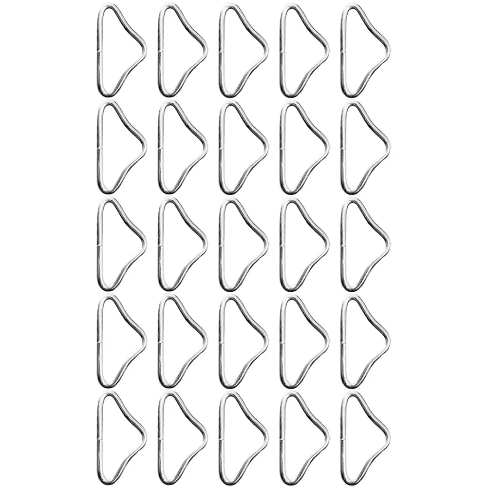 30pcs Trampoline Triangle Buckles Metal Triangle Ring Buckles Triangle Ring Connectors Webbing Clasps