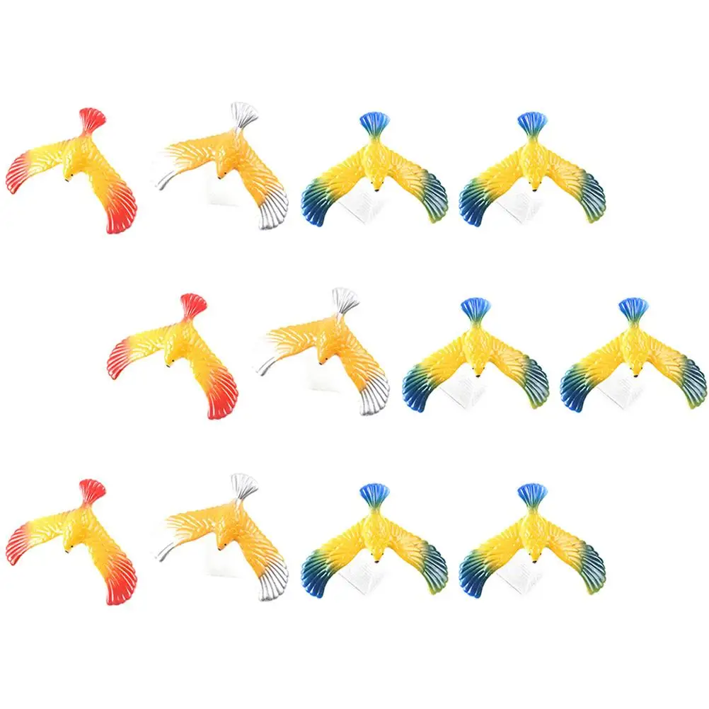 

12 Pcs Balance Eagle Toys Kids Educational Balancing Bird Puzzle Safe Plastic Party Favors School Rewards