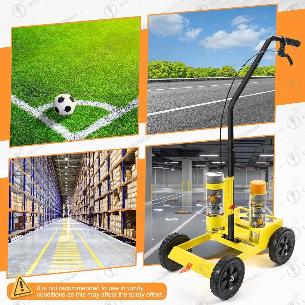 آلة وضع علامات الخطوط، آلة ربط موقف السيارات، متوافقة مع طلاء رش الشريط المقلوب الاحترافي