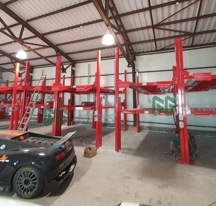 Motor Drive Mode for Car Parking Lot 3-Stair Level Triple Stacker Lift Mechanical Steel Parking Equipment