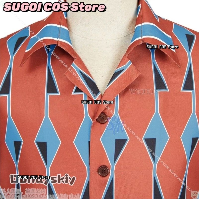 Yoichi Nagumo تأثيري ساكاموتو أيام أنيمي زي{SUGOI COS} قميص برتقالي خمر أنماط هندسية الباروكات هالوين عيد الميلاد كوس