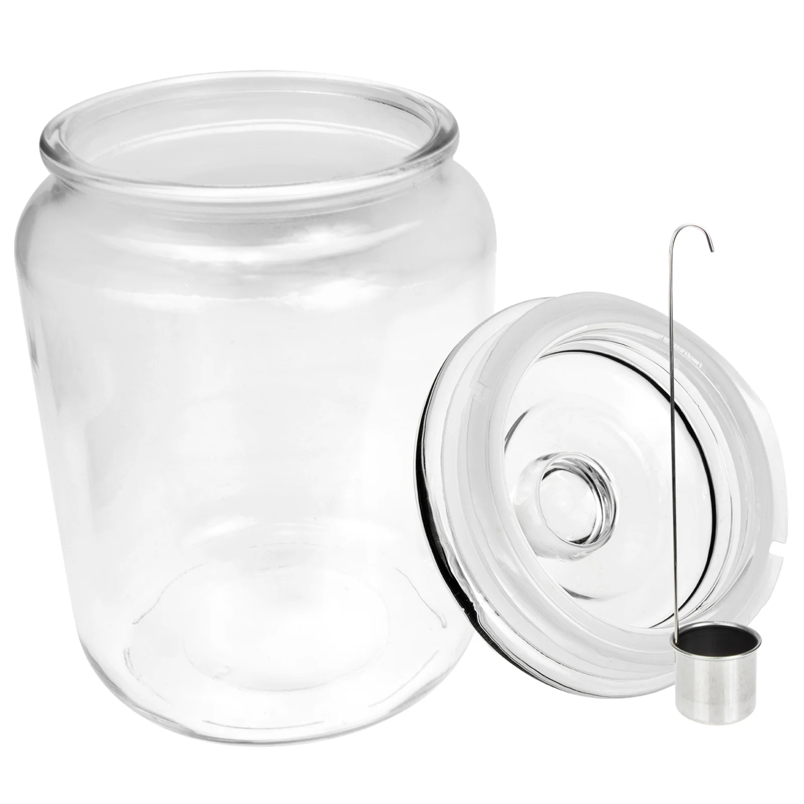 

Стеклянная банка для вина 1,5 л, герметичный контейнер для хранения напитков, прозрачная бутылка с широким горлом, многофункциональный контейнер для вина и соков