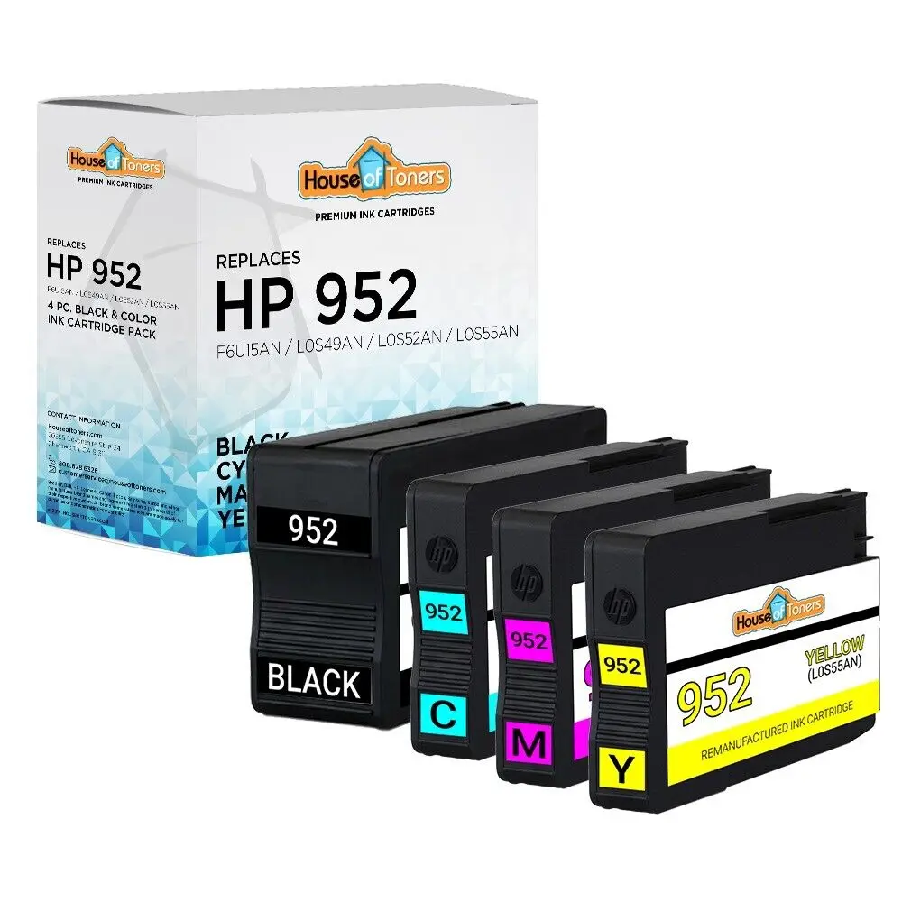 Encre de remplacement HP 952, 4pk, pour Officejet Pro 8717, 8718, 8720, 8724, 8725, 8726