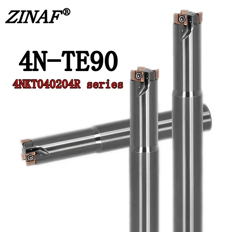 Série 717 mm 4nkt Cortador de Fresagem de Alimentação Rápida de Dupla Face para 4nkt 040204 4nkt 040204 Fresa de Carboneto de Tungstênio r 4n Te90 4nkt04
