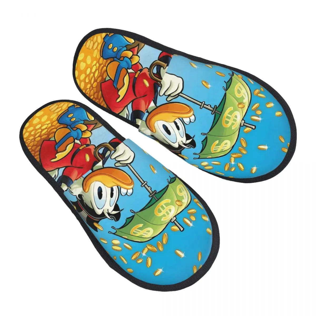 

Изготовленные на заказ домашние тапочки из мягкой пены с эффектом памяти «Дональд Дак», женские удобные теплые нескользящие тапочки с милой уткой