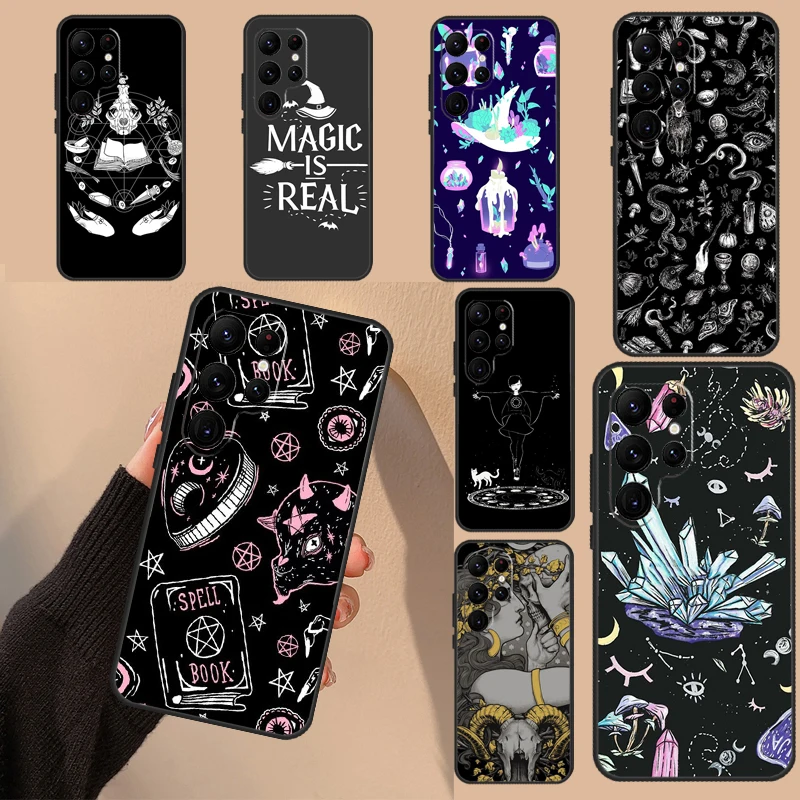 Witch Magic Case For Samsung Galaxy S22 Ultra S20 FE S21 FE S9 S10 Note 10 Plus Note 20 S23 Ultra Cover