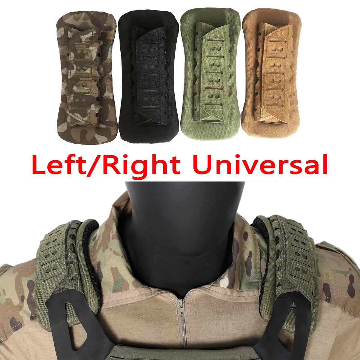 

1PCS / 2PCS Tactical Outdoor Shoulder Pad, Breathable Tactical Sling Cushioning Non-slip Shoulder Liner Nylon Mesh Protect Pads