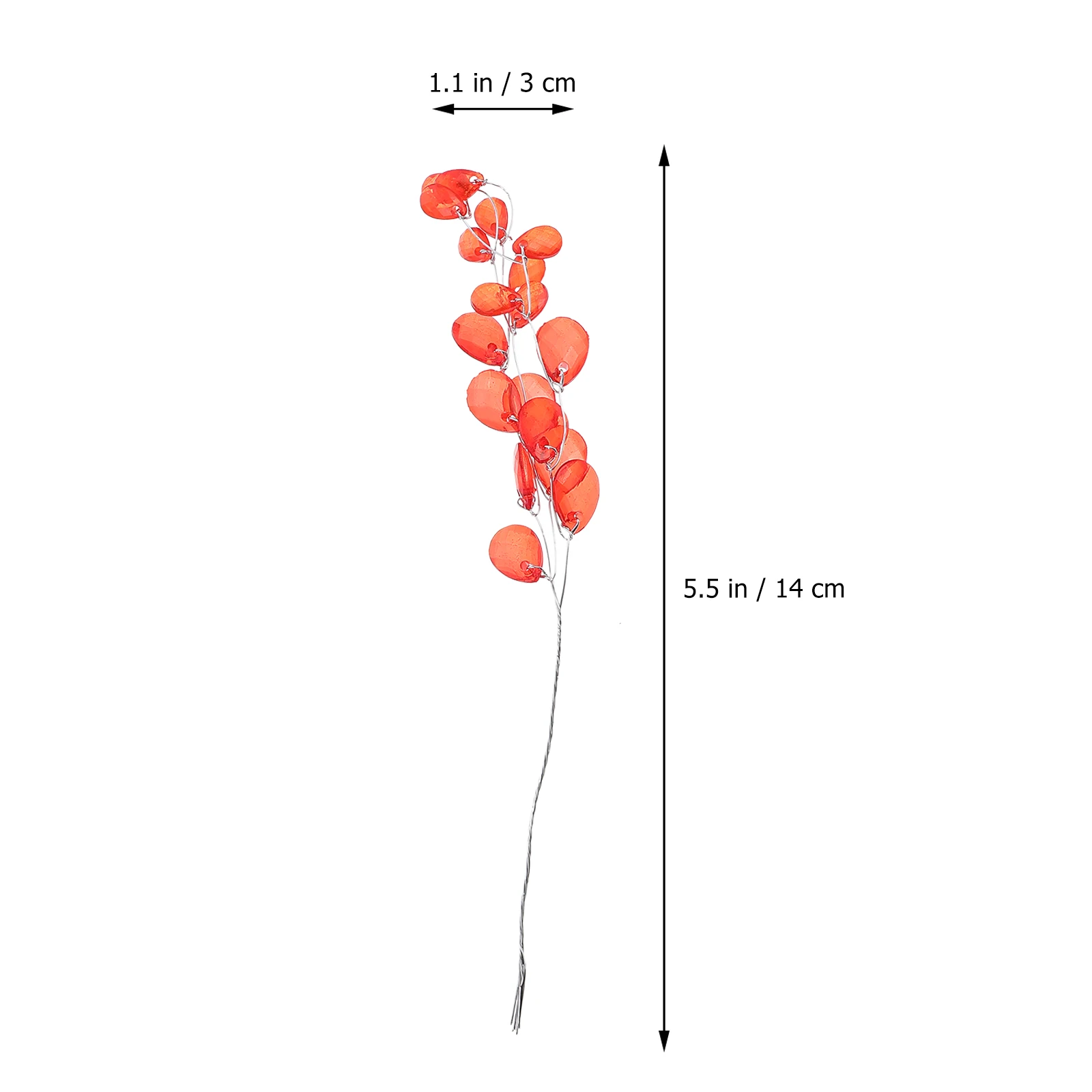 

50 Pcs Simulated Flower Branch Ornaments Bouquet Accessories Bridal Hair Acrylic Artificial Flowers Bride