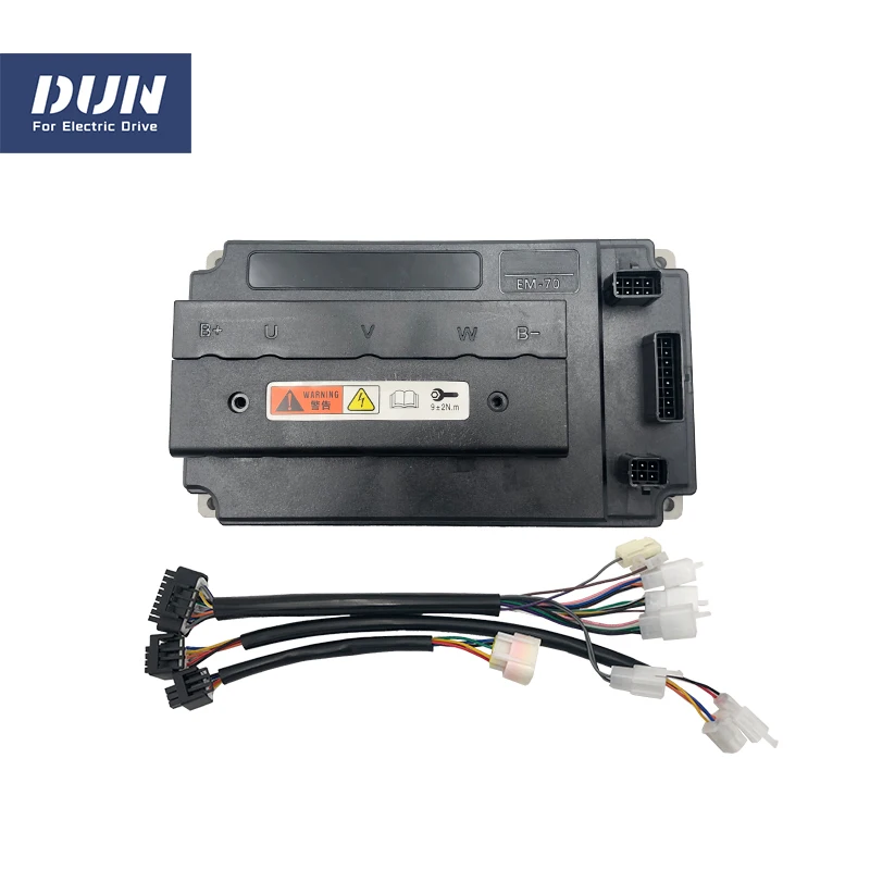 DUN/VOTOL EM70 70A Peak 230A 1KW 2KW BLDC Sine Wave Controller For In-Wheel Hub Spoke Mid-Drive Electric Motor