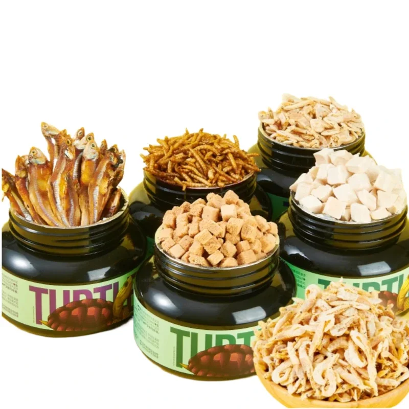 

Turtle Food Health High Protein Turtle Freeze-Dried Snacks Dried Chicken Dried Fish Breadworm