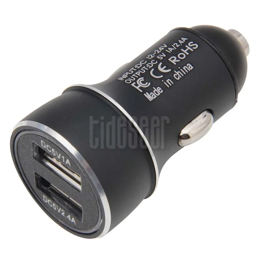 5V 3.4A Dual USB Car Charger for iPhone 14 13 2 Port Phone Car-Charger Adapter For Samsung Galaxy S9 Xiaomi Tablet