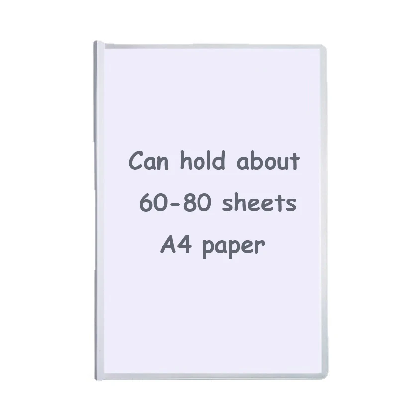 File Organizer 10pcs A4 File Folders Pull Rod Clamp Test Paper Clamp Data File Storage Plastic Water Droplet Type Document Bag