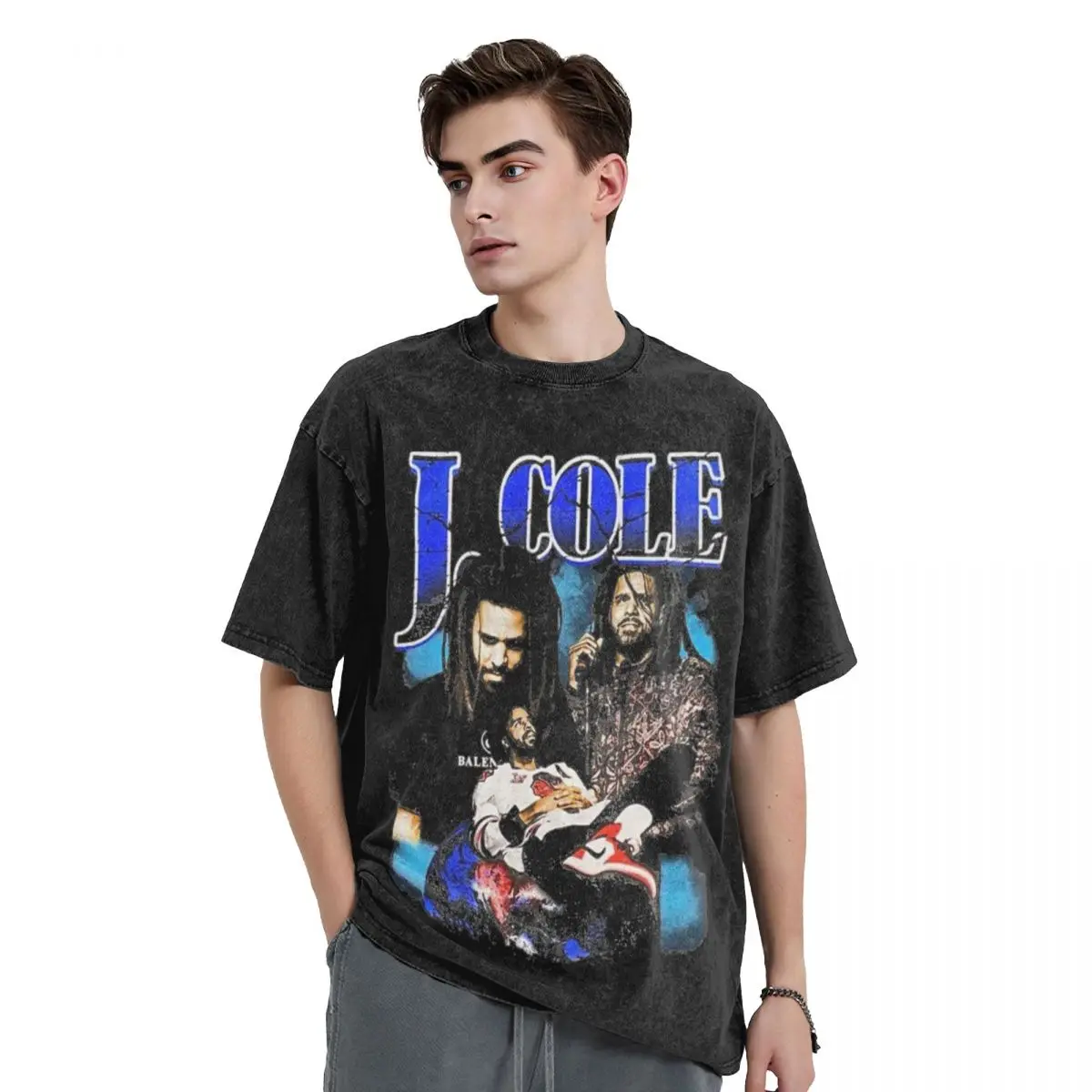 Men's J Cole Rap Hiphop T Shirts Clothes Summer Vintage Short-Sleeve T Shirt O Neck Fashion Casual Tee Shirt Hot Sale