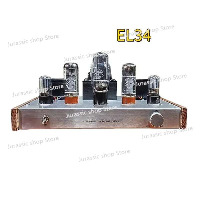 

El34 10W*2 EL34-B Vacuum Tube Amplifier Class A Hifi Sound Amplifier High Power 10w Home Theater Bluetooth 5.0 Amp