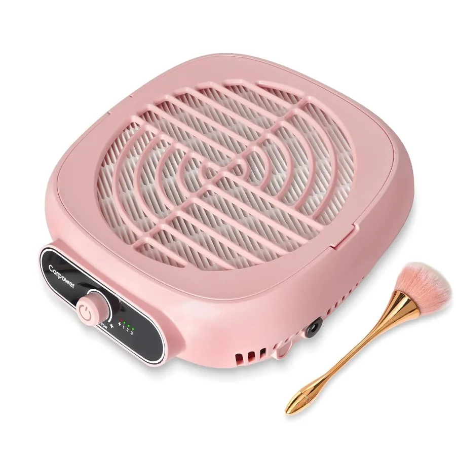 

Nail Dust Collector Professional Brushless Turbo Dust Collector Nail Tech with Reusable Filter Powerful Nail Vacuum Fan Dust Ex