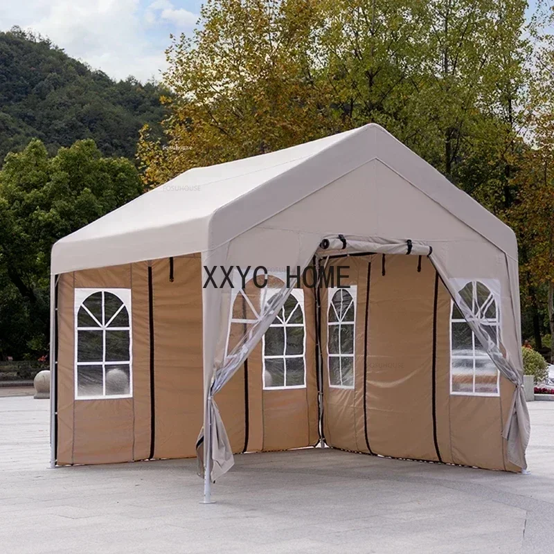 

3x3 Outdoor Awning Simple Stall Canopy Tent Portable Folding Gazebos Rainproof Sunproof Parking Shed Modern Garden Patio Pergola