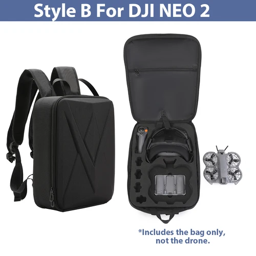 Bolsa de almacenamiento para DJI NEO 2, mochila rígida a la moda, bolsa protectora anticaída a prueba de golpes, accesorios portátiles para Dron