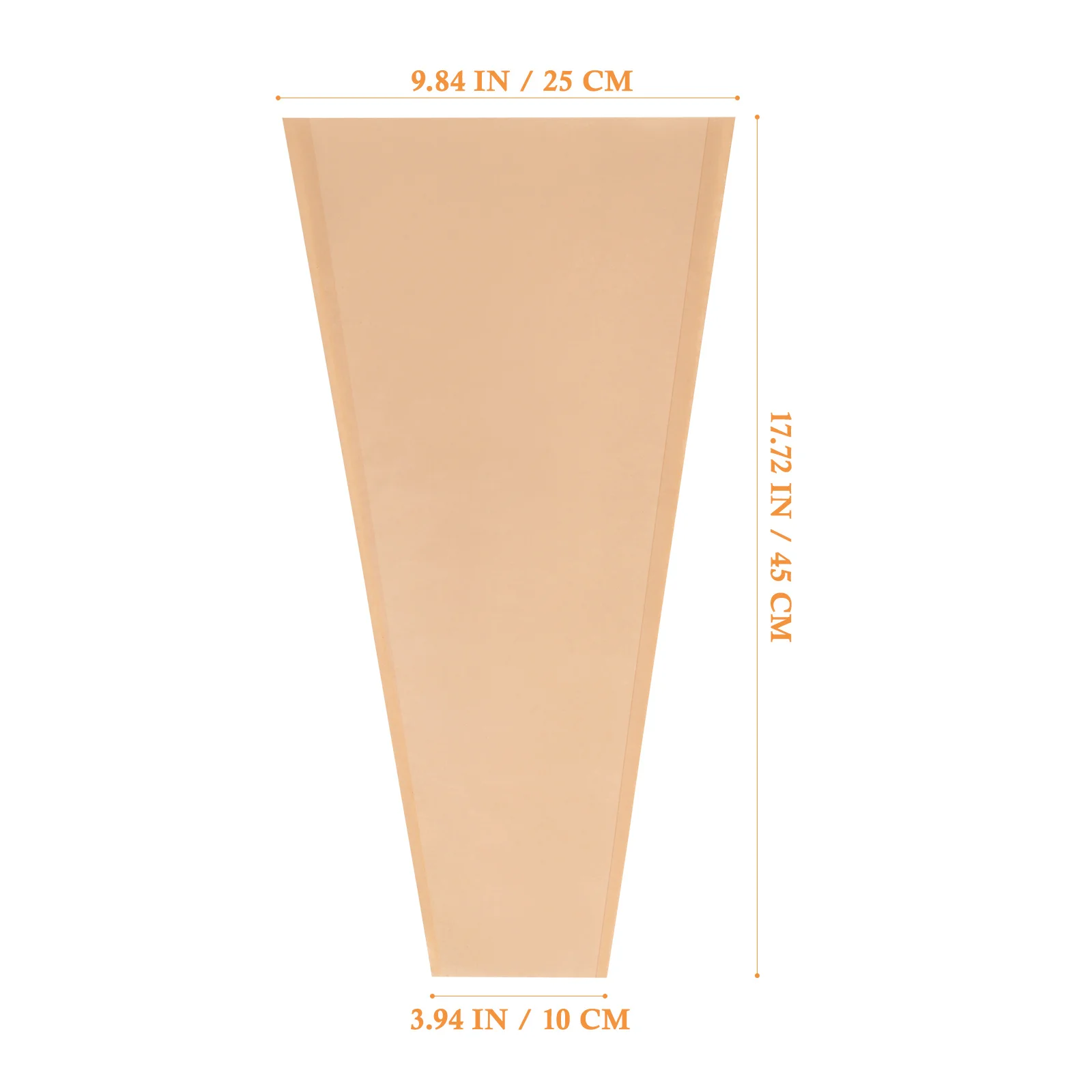 50 stuks bloemverpakkingszakken kraftpapier roos inpakzak bloemist bloemverpakkingspapier perfect voor boeket cadeauverpakking