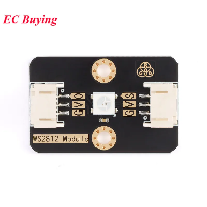 WS2812 RGB LED Module WS2812B 5050 RGB Color Light Full-color LED Breakout Module PH2.0-3 Pin Interface Smart Electronic DIY