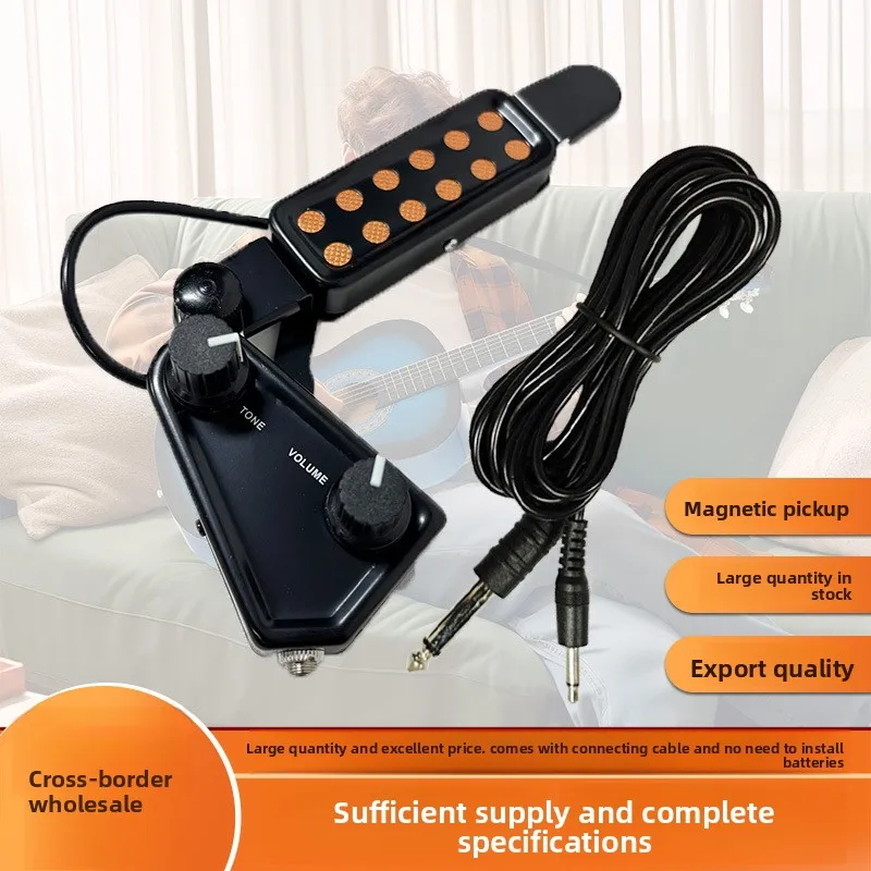 Universal Guitar Soundhole Pickup For Acoustic Guitar Pickup Volume Control Easy Install No Drill No Hum Warm Output