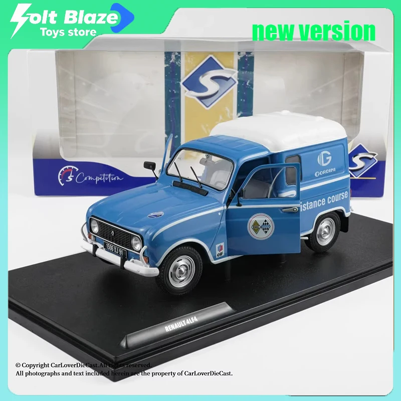 

Solido 1/18 Renault 4LF4 Gordini Service, литая под давлением модель автомобиля, имитация коллекционных автомобилей, модель дисплея для комнаты, игрушки для мальчиков, подарок