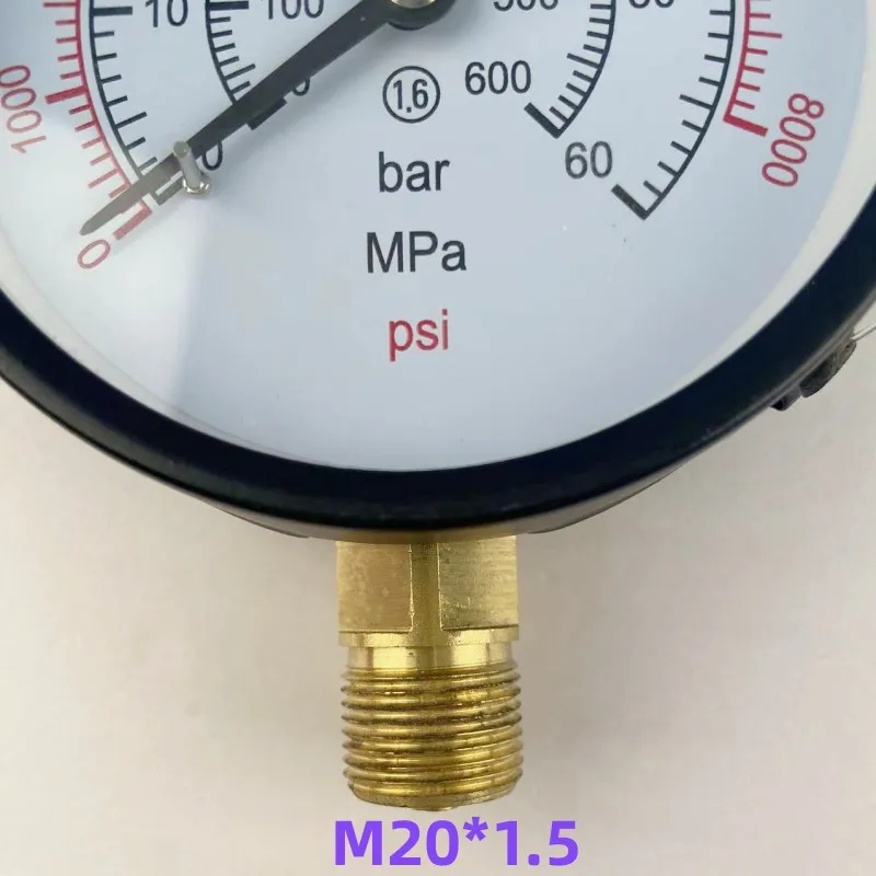 0-60Mpa Pressure Gauge for S60h S70h S80h Diesel Injector Nozzle Tester, 0-8000Psi Pressure Meter Testing Tool