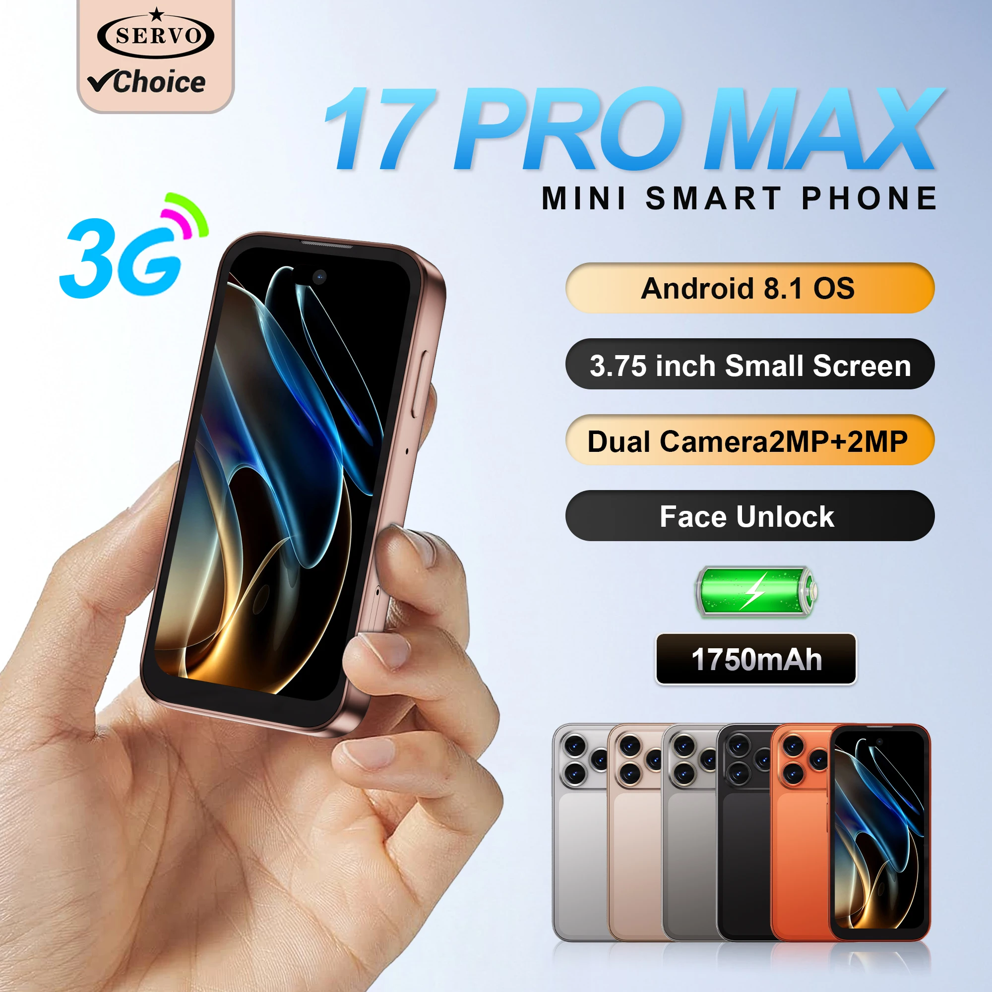 SERVO 17 PRO MAX Mini Smartphone 3.75