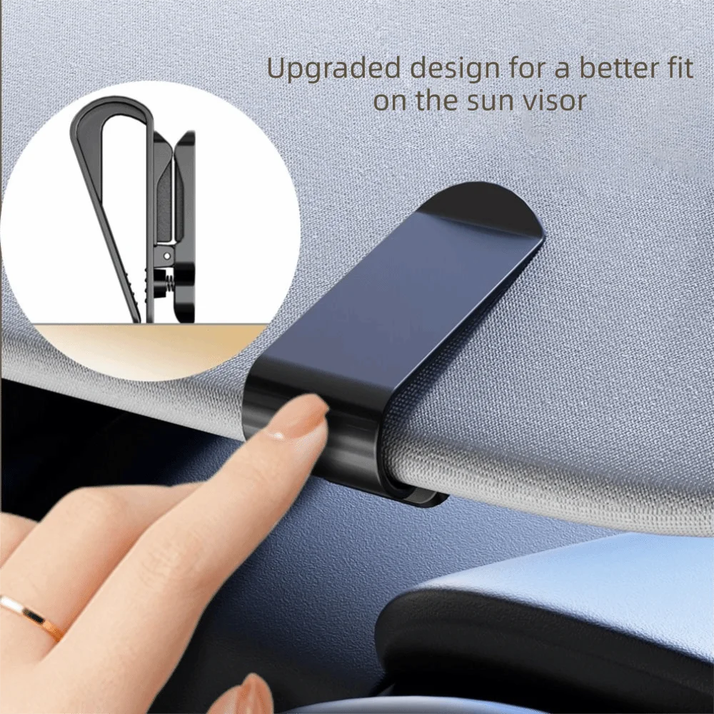 Shock-proof Car Sunglasses Clip Expansion Space Lossless Installation Car Sunglasses Holder Stable ABS Card Ticket Holder