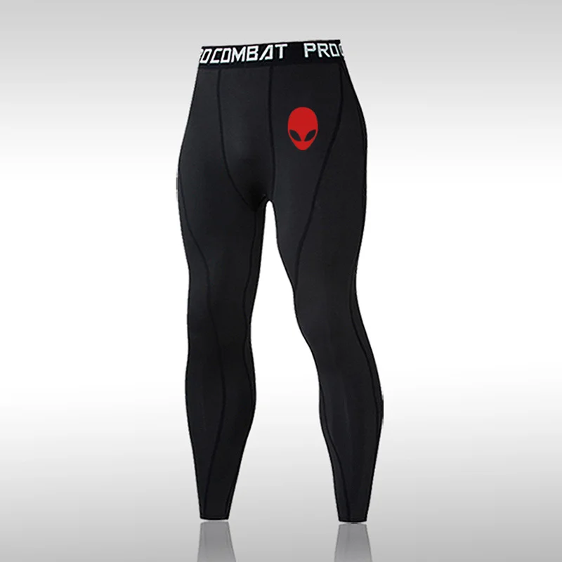 

Men Compression Tight Leggings Elastic Waist Pants Fitness Sports Skinny Trousers Tights Workout Training Men's Running T-Shirts