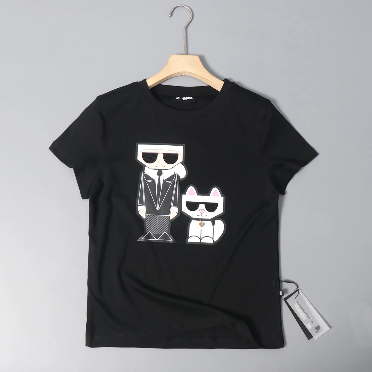 

Футболка Slim Fit ort Sve, хлопковая футболка с мультяшным узором, круглый женский топ Ne Casual Sle, летняя футболка Moisture ng