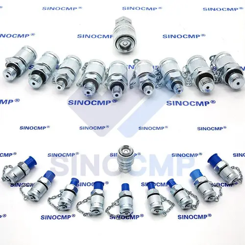 Accesorios de conector de acoplamiento de prueba para CAT, John Deere, Bobcat, estuche, Kit de prueba de manómetro hidráulico New Holland, 10 Uds.