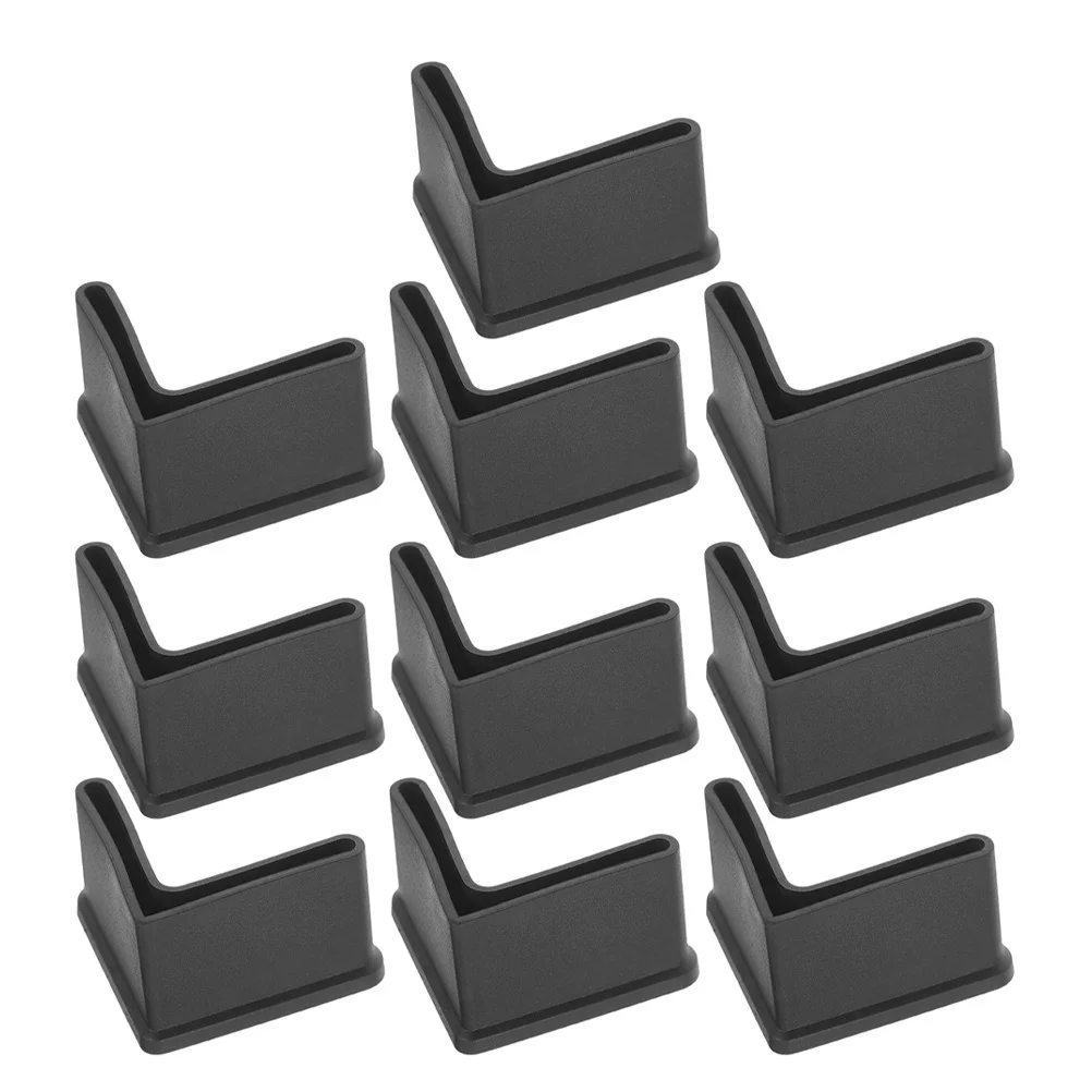 10 قطعة منصات القدم الأثاث المطاط الساق قبعات دائم عدم الانزلاق حماة الزوايا ل إطار السرير الجدول البراز الطابق كرسي قدم قبعات