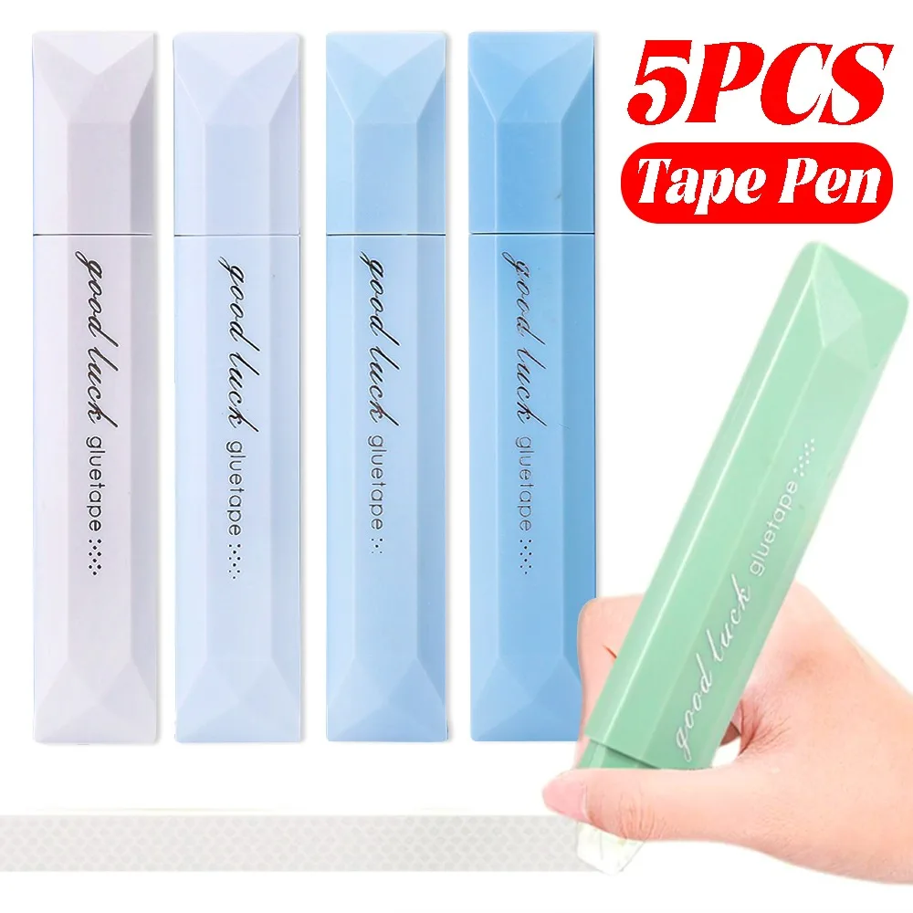 1-5Pcs Waterproof Glue Tapes for Scrapbooking Waterproof Adhesive Roller for Christmas Crafts Gift  Photo Mounting/Journaling