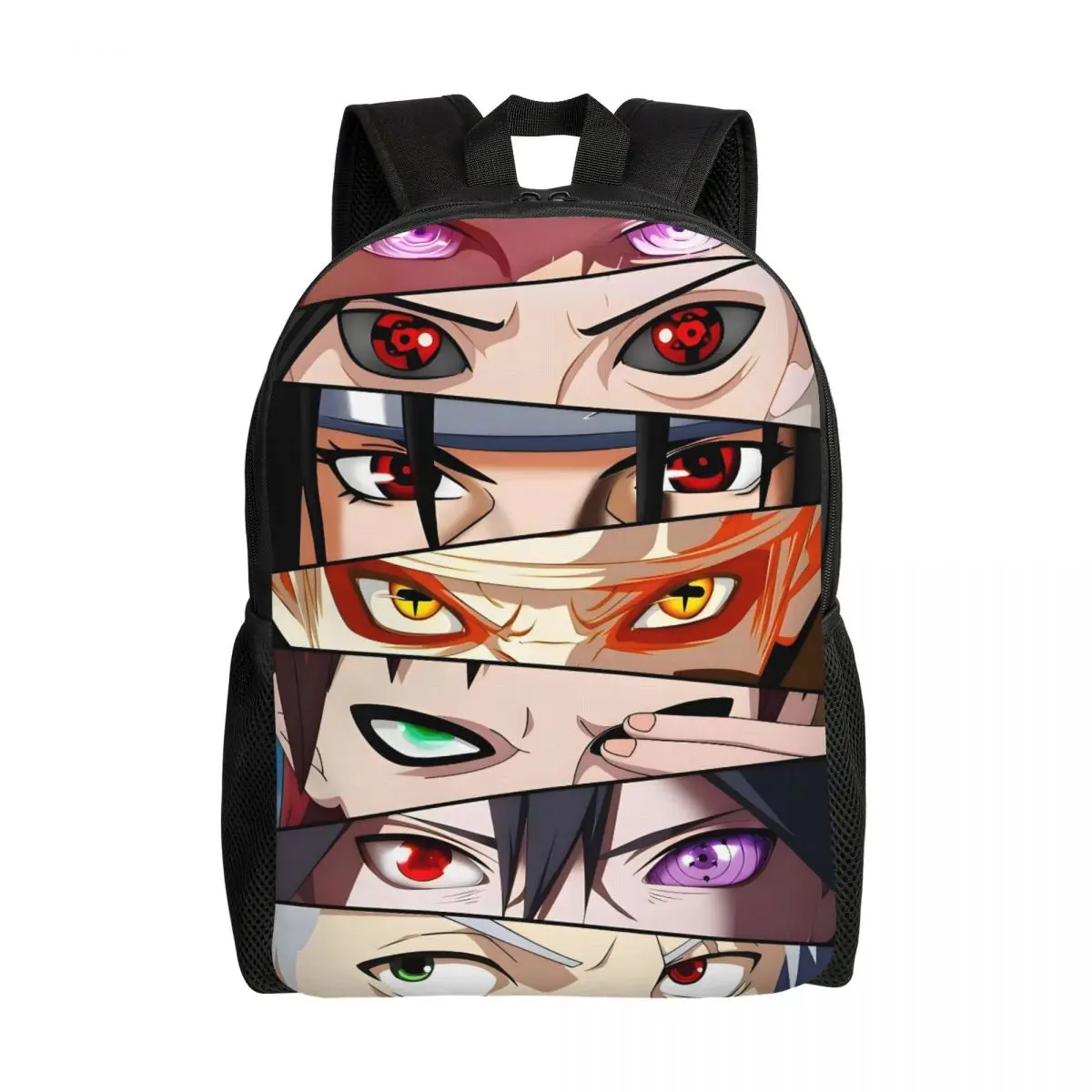 

Рюкзак с 3D-принтом в стиле японского Наруто и Саске для девочек и мальчиков, школьный, студенческий, дорожный, для женщин и мужчин, сумка для книг, подходит для ноутбука 15 дюймов